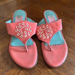 Vintage Lily Pulitzer Heeled Sandals